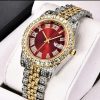 Rhinestone-Encrusted Roman Numeral Watch