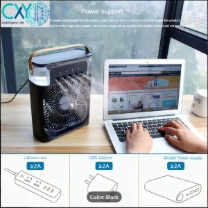 Portable 5-Hole Water-Cooled USB Desk Fan
