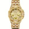 Luxury Golden-Tone Women's Rhinestone Watch