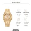 Luxury Golden-Tone Women's Rhinestone Watch