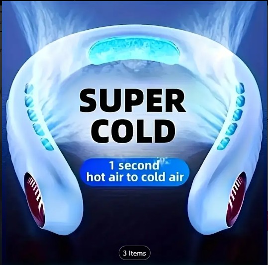SUPER COLD Portable Mini USB Charging Air Circulator Fan - Silent, Adjustable Wind Speed, 1 Second Hot Air to Cold Air