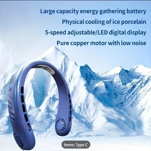 SUPER COLD Portable Mini USB Charging Air Circulator Fan - Silent, Adjustable Wind Speed, 1 Second Hot Air to Cold Air